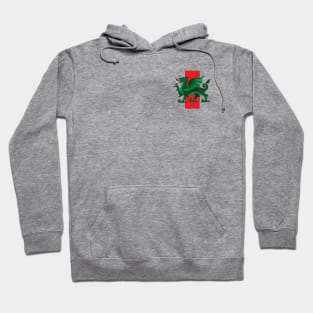 Green Welsh Dragon Hoodie